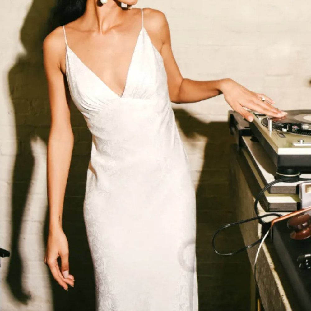 Jenny Yoo Cadence Bridal Wedding Gown Dress NWOT White Jacquard Size 8